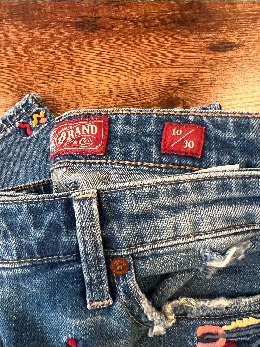 Lucky Brand Embroidered Crop Length Jeans - Picture 5 of 12
